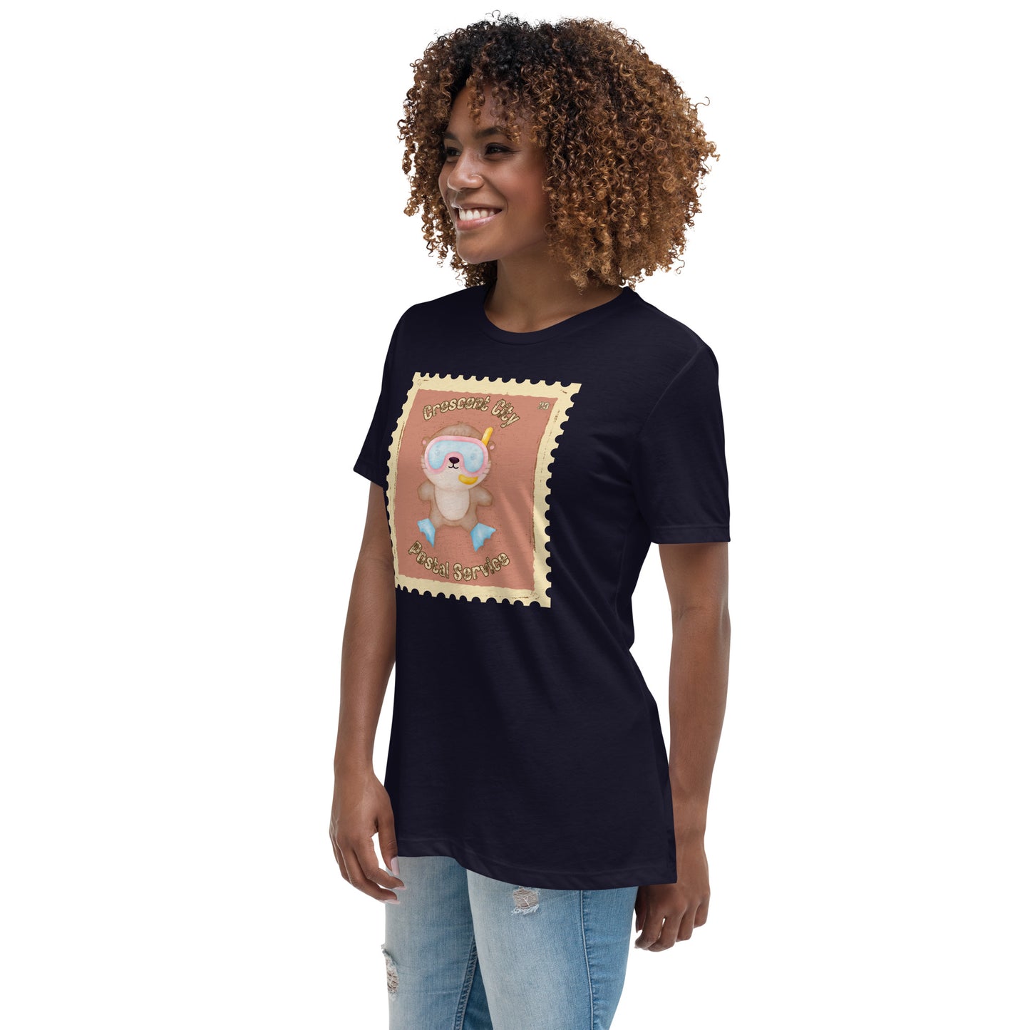 Crescent City Postal Service Stamp | 100% Cotton - Pre-Shrunk | Women's Relaxed T-Shirt