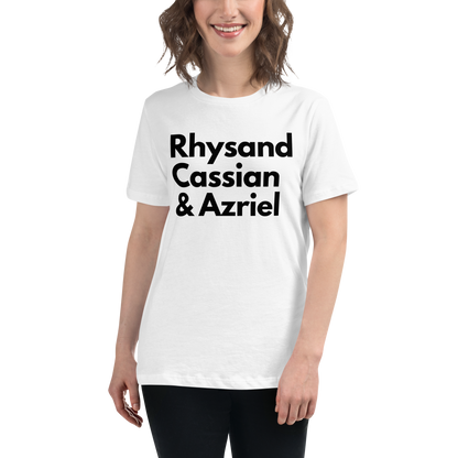 Rhysand, Cassian, & Azriel | 100% Cotton - Pre-Shrunk | Women's Relaxed T-Shirt