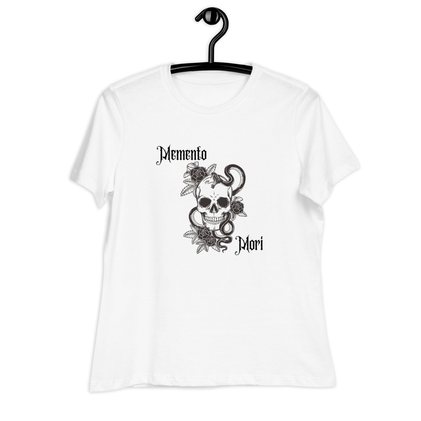 Memento Mori Skull | 100% Cotton - Pre-Shrunk | Women's Relaxed T-Shirt