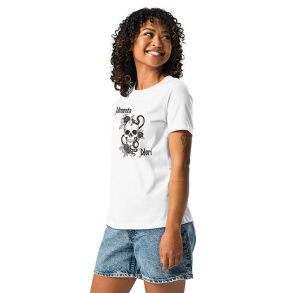 Memento Mori Skull | 100% Cotton - Pre-Shrunk | Women's Relaxed T-Shirt